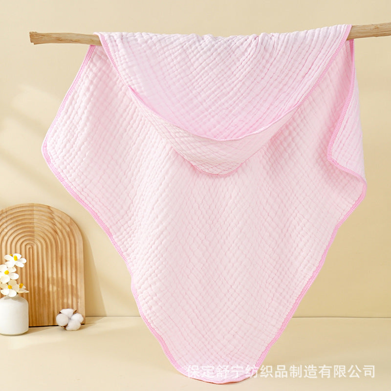 Babyood Hooded Muslin Baby Towels – Soft Cotton Bath Towel for Newborns