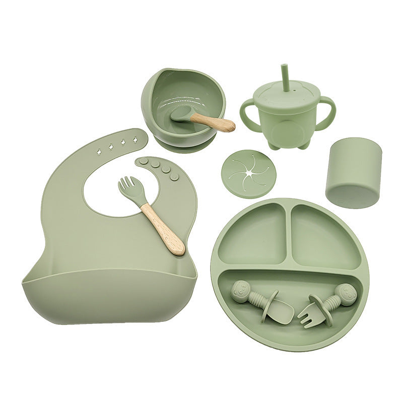 Babyood Silicone Feeding Set – 10-Piece Baby Dinnerware for Kids