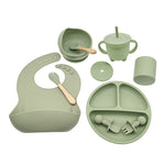 Babyood Silicone Feeding Set – 10-Piece Baby Dinnerware for Kids