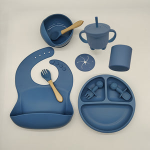 Babyood Silicone Feeding Set – 10-Piece Baby Dinnerware for Kids