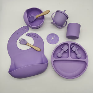 Babyood Silicone Feeding Set – 10-Piece Baby Dinnerware for Kids
