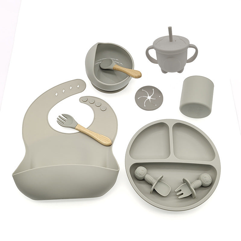 Babyood Silicone Feeding Set – 10-Piece Baby Dinnerware for Kids