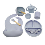 Babyood Silicone Feeding Set – 10-Piece Baby Dinnerware for Kids
