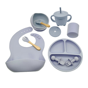 Babyood Silicone Feeding Set – 10-Piece Baby Dinnerware for Kids