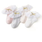 Product Name (Front-End): Babyood Baby Socks – Girls & Boys Breathable Lace Cotton Socks (4 Pairs)