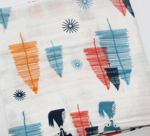 Babyood Bamboo Muslin Swaddle – Neutral Receiving Blanket for Newborns