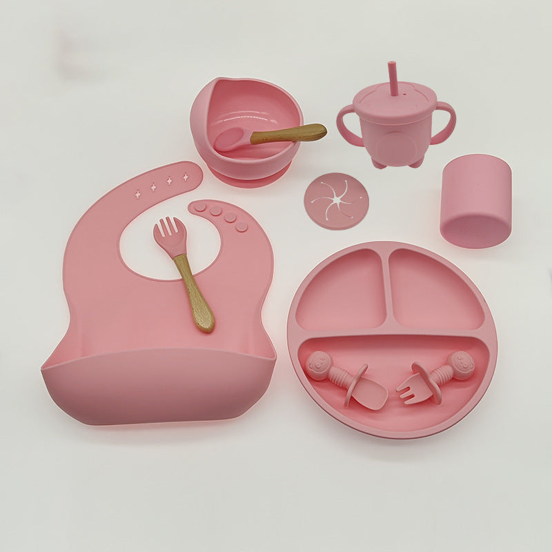 Babyood Silicone Feeding Set – 10-Piece Baby Dinnerware for Kids