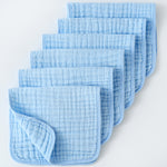 Babyood Organic Burp Cloths – 6-Pack Muslin Cotton Extra Soft Baby Burping Cloths