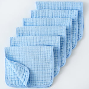 Babyood Organic Burp Cloths – 6-Pack Muslin Cotton Extra Soft Baby Burping Cloths