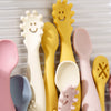 Babyood Spoons and Forks Set – 3pcs Silicone Baby Cutlery