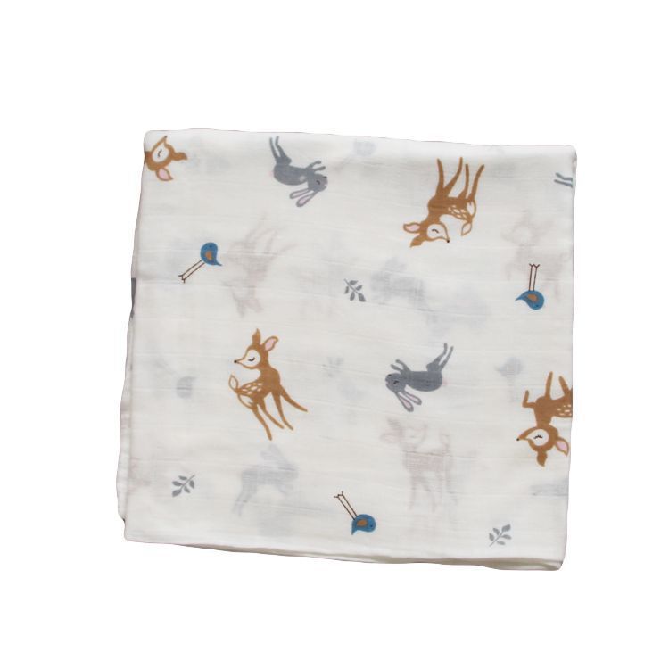 Babyood Bamboo Muslin Swaddle – Neutral Receiving Blanket for Newborns