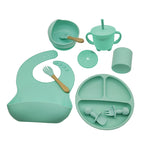 Babyood Silicone Feeding Set – 10-Piece Baby Dinnerware for Kids