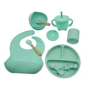Babyood Silicone Feeding Set – 10-Piece Baby Dinnerware for Kids