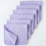 Babyood Organic Burp Cloths – 6-Pack Muslin Cotton Extra Soft Baby Burping Cloths