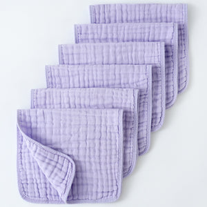 Babyood Organic Burp Cloths – 6-Pack Muslin Cotton Extra Soft Baby Burping Cloths