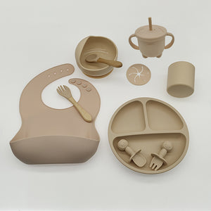 Babyood Silicone Feeding Set – 10-Piece Baby Dinnerware for Kids
