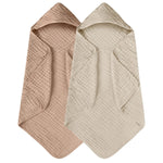 Babyood Hooded Muslin Baby Towels – Soft Cotton Bath Towel for Newborns