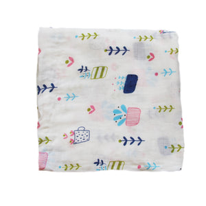 Babyood Bamboo Muslin Swaddle – Neutral Receiving Blanket for Newborns