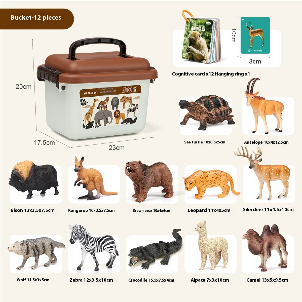 Babyood Farm Animals Toys – Educational Early Learning Animal Playset