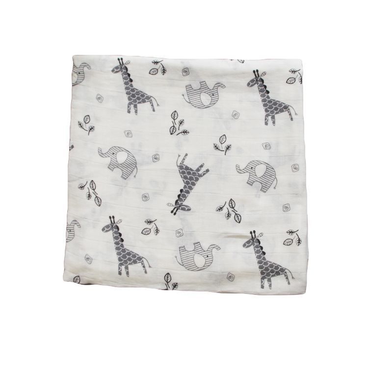 Babyood Bamboo Muslin Swaddle – Neutral Receiving Blanket for Newborns